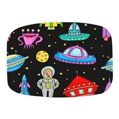 Seamless-pattern-with-space-objects-ufo-rockets-aliens-hand-drawn-elements-space Mini Square Pill Box by Salman4z