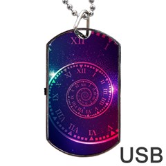 Time-machine Dog Tag Usb Flash (one Side) by Salman4z