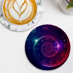 Time-machine Uv Print Round Tile Coaster by Salman4z