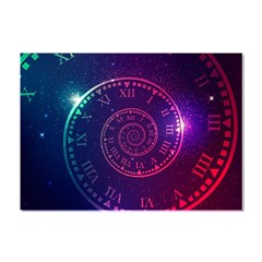 Time-machine Crystal Sticker (a4) by Salman4z