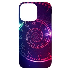 Time-machine Iphone 14 Pro Max Black Uv Print Case by Salman4z