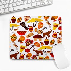 Africa-jungle-ethnic-tribe-travel-seamless-pattern-vector-illustration Large Mousepad by Salman4z