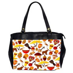 Africa-jungle-ethnic-tribe-travel-seamless-pattern-vector-illustration Oversize Office Handbag (2 Sides) by Salman4z