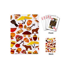 Africa-jungle-ethnic-tribe-travel-seamless-pattern-vector-illustration Playing Cards Single Design (mini) by Salman4z