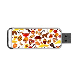 Africa-jungle-ethnic-tribe-travel-seamless-pattern-vector-illustration Portable Usb Flash (one Side) by Salman4z