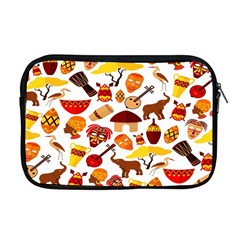 Africa-jungle-ethnic-tribe-travel-seamless-pattern-vector-illustration Apple Macbook Pro 17  Zipper Case by Salman4z