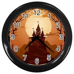 Beautiful-castle Wall Clock (black) by Salman4z