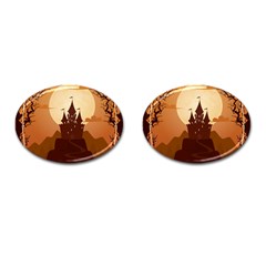 Beautiful-castle Cufflinks (oval) by Salman4z