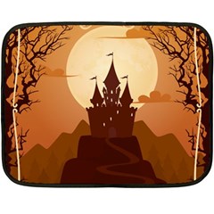 Beautiful-castle Two Sides Fleece Blanket (mini) by Salman4z