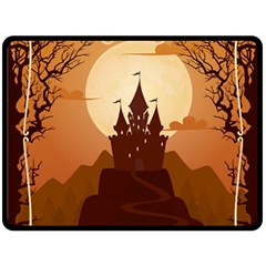 Beautiful-castle Two Sides Fleece Blanket (large) by Salman4z