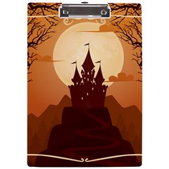 Beautiful-castle A4 Acrylic Clipboard by Salman4z