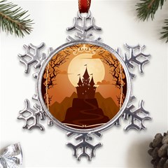 Beautiful-castle Metal Large Snowflake Ornament by Salman4z