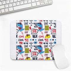 Monster-cool-seamless-pattern Small Mousepad by Salman4z