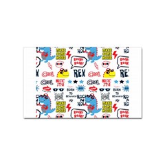 Monster-cool-seamless-pattern Sticker Rectangular (100 Pack) by Salman4z