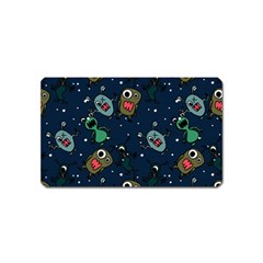 Monster-alien-pattern-seamless-background Magnet (name Card) by Salman4z