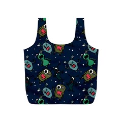 Monster-alien-pattern-seamless-background Full Print Recycle Bag (s) by Salman4z