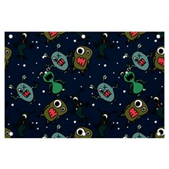 Monster-alien-pattern-seamless-background Banner And Sign 6  X 4  by Salman4z