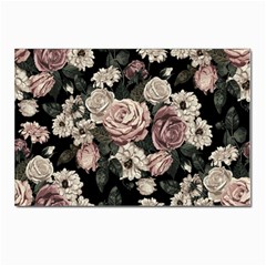 Elegant-seamless-pattern-blush-toned-rustic-flowers Postcard 4 x 6  (pkg Of 10) by Salman4z