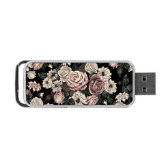 Elegant-seamless-pattern-blush-toned-rustic-flowers Portable Usb Flash (two Sides) by Salman4z