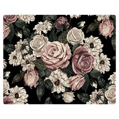 Elegant-seamless-pattern-blush-toned-rustic-flowers Two Sides Premium Plush Fleece Blanket (medium) by Salman4z