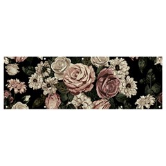 Elegant-seamless-pattern-blush-toned-rustic-flowers Banner And Sign 12  X 4  by Salman4z