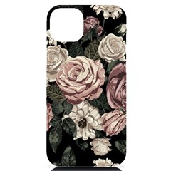 Elegant-seamless-pattern-blush-toned-rustic-flowers Iphone 14 Plus Black Uv Print Case by Salman4z