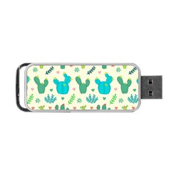 Cactus-succulents-floral-seamless-pattern Portable Usb Flash (two Sides) by Salman4z