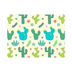 Cactus-succulents-floral-seamless-pattern Premium Plush Fleece Blanket (mini) by Salman4z