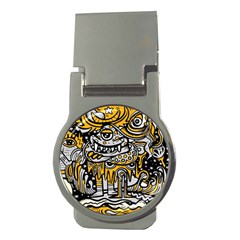 Crazy-abstract-doodle-social-doodle-drawing-style Money Clips (round)  by Salman4z