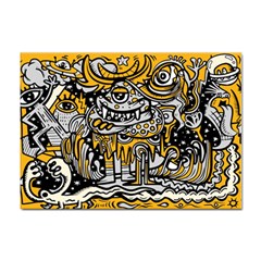 Crazy-abstract-doodle-social-doodle-drawing-style Sticker A4 (10 Pack) by Salman4z