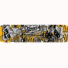 Crazy-abstract-doodle-social-doodle-drawing-style Large Bar Mat by Salman4z