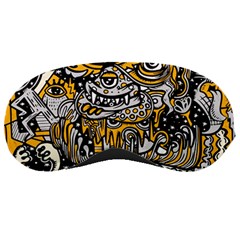 Crazy-abstract-doodle-social-doodle-drawing-style Sleeping Mask by Salman4z