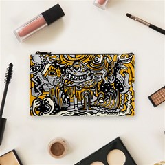 Crazy-abstract-doodle-social-doodle-drawing-style Cosmetic Bag (small) by Salman4z