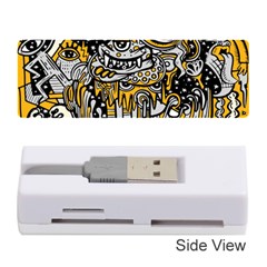 Crazy-abstract-doodle-social-doodle-drawing-style Memory Card Reader (stick) by Salman4z