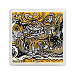 Crazy-abstract-doodle-social-doodle-drawing-style Memory Card Reader (Square) Front