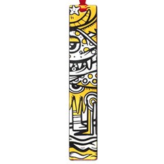 Crazy-abstract-doodle-social-doodle-drawing-style Large Book Marks by Salman4z