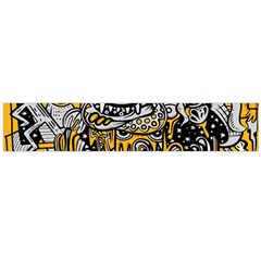 Crazy-abstract-doodle-social-doodle-drawing-style Large Premium Plush Fleece Scarf  by Salman4z