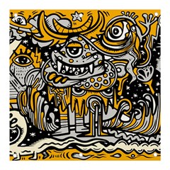 Crazy-abstract-doodle-social-doodle-drawing-style Banner And Sign 3  X 3  by Salman4z