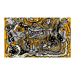 Crazy-abstract-doodle-social-doodle-drawing-style Banner And Sign 5  X 3  by Salman4z