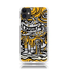 Crazy-abstract-doodle-social-doodle-drawing-style Iphone 11 Tpu Uv Print Case by Salman4z