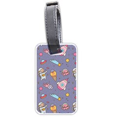 Outer-space-seamless-background Luggage Tag (one Side) by Salman4z