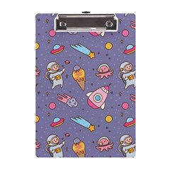 Outer-space-seamless-background A5 Acrylic Clipboard by Salman4z