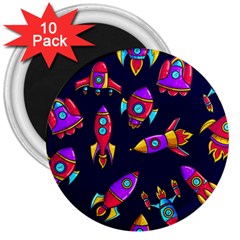 Space-patterns 3  Magnets (10 Pack)  by Salman4z