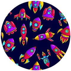 Space-patterns Wooden Puzzle Round by Salman4z