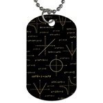 Abstract-math Pattern Dog Tag (Two Sides) Front