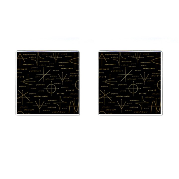 Abstract-math Pattern Cufflinks (Square)