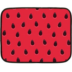 Seamless-watermelon-surface-texture Two Sides Fleece Blanket (mini) by Salman4z