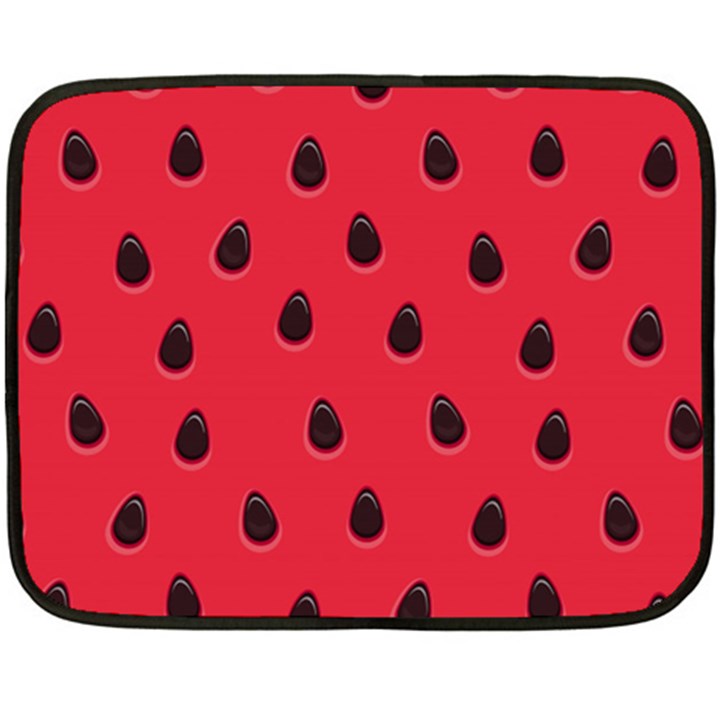 Seamless-watermelon-surface-texture Two Sides Fleece Blanket (Mini)