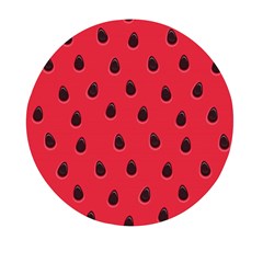 Seamless-watermelon-surface-texture Mini Round Pill Box by Salman4z