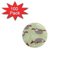 Sloths-pattern-design 1  Mini Magnets (100 Pack)  by Salman4z